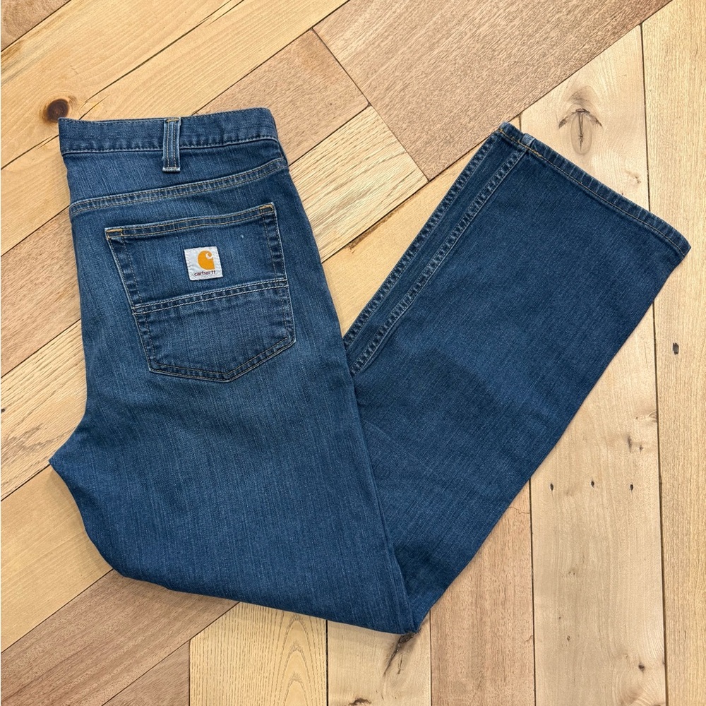 Carhartt Men's Relaxed Fit Dark Blue Jeans